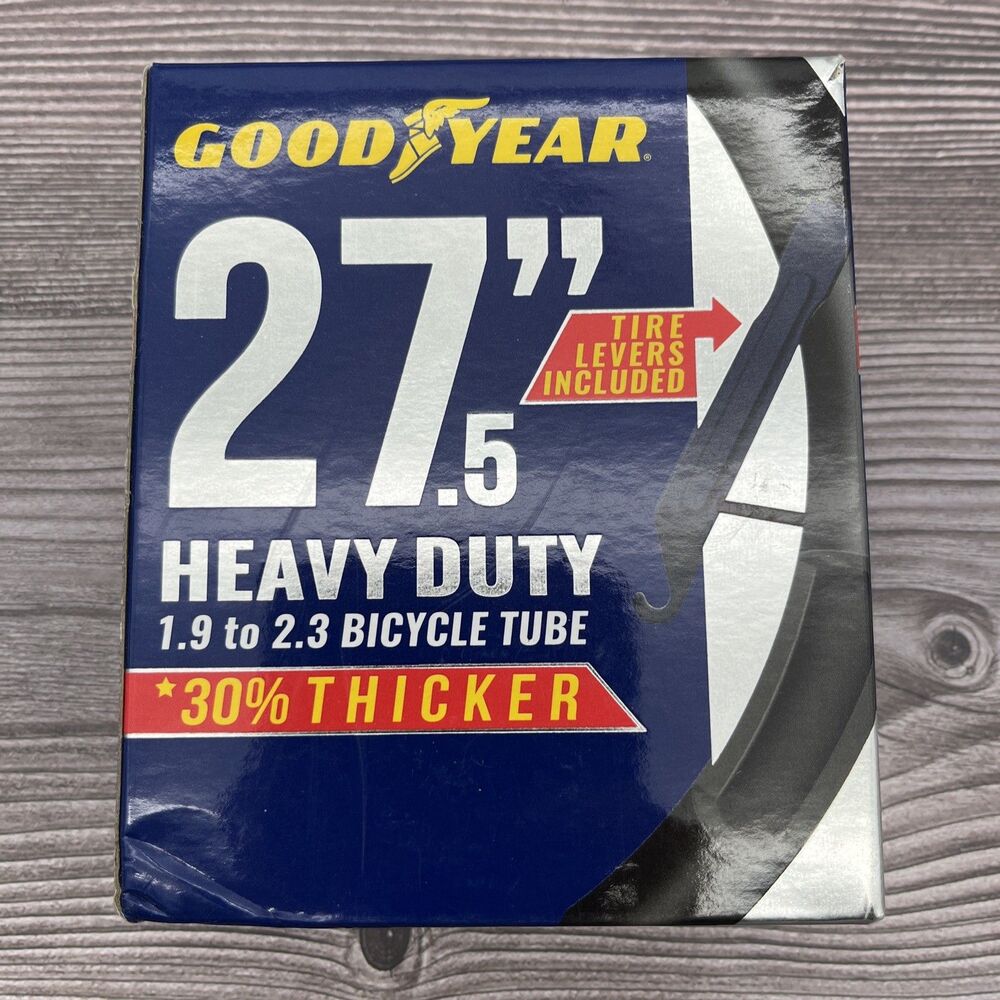 Goodyear 27.5" Heavy Duty 1.9" to 2.3" Bicycle Tube 30% Thicker W Tire Tool NEW